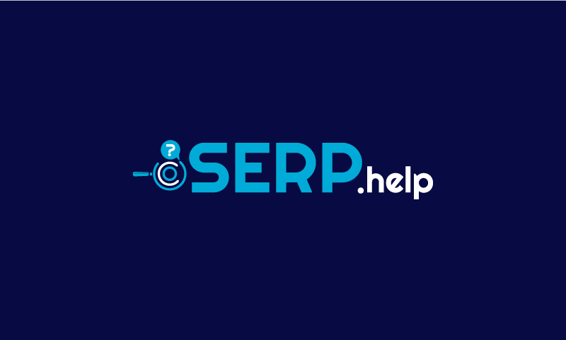 SERP 4 letter domain and logo with great .help extension